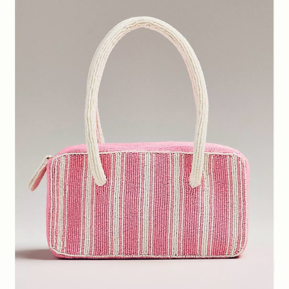 NWT - Anthropologie Beaded Box-Shaped Bag - Picture 2 of 7